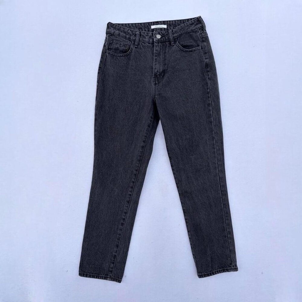 Pacsun Black High Waist Straight Tapered Mom Jeans Denim Size 26 90s 80s Grunge